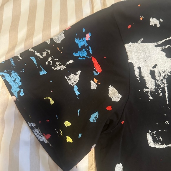 OFF WHITE Main Label Virgil Abloh Paint Splatter Shirt Mens Size XXL - Picture 4 of 15